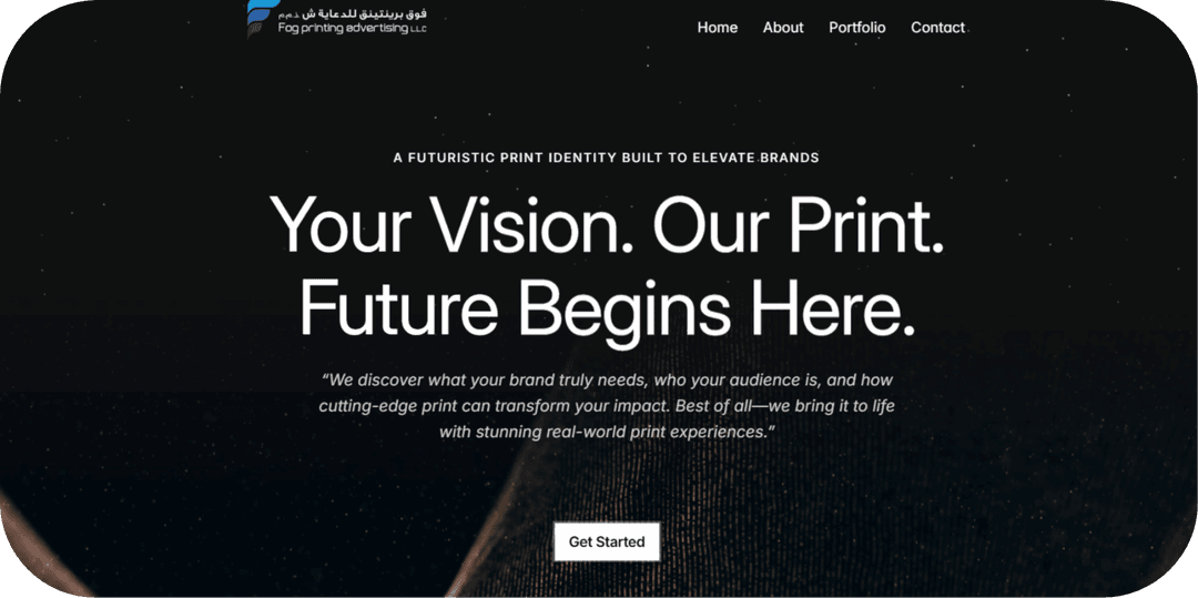 Fog Printing Website